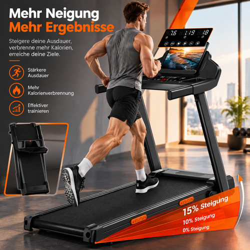 Tapis roulant con pendenza del